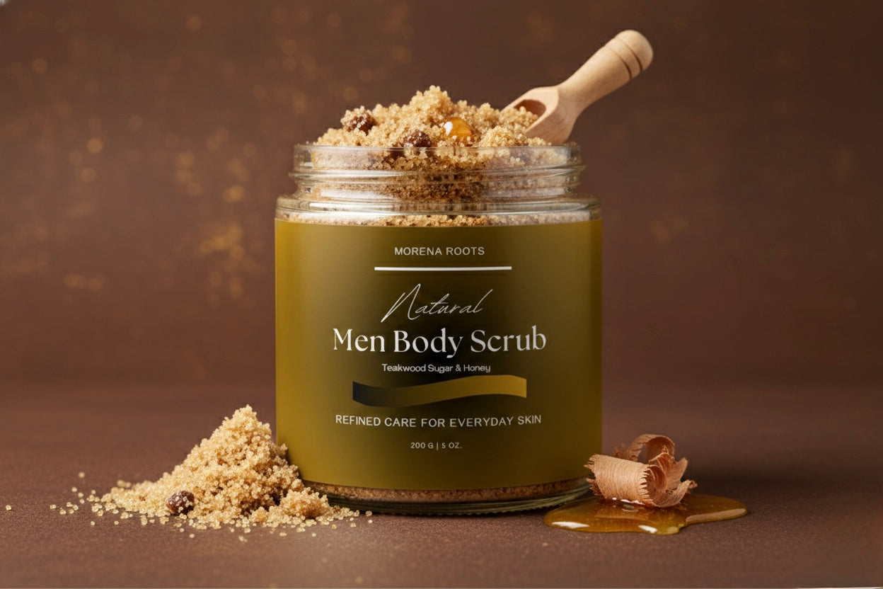 Men Teakwood Sugar & Honey Body Scrub