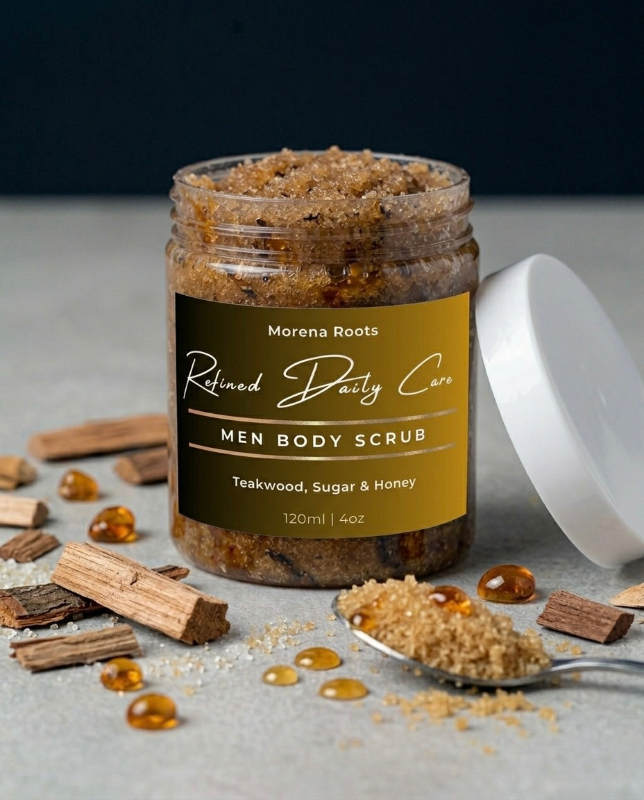 Men Teakwood Sugar & Honey Body Scrub