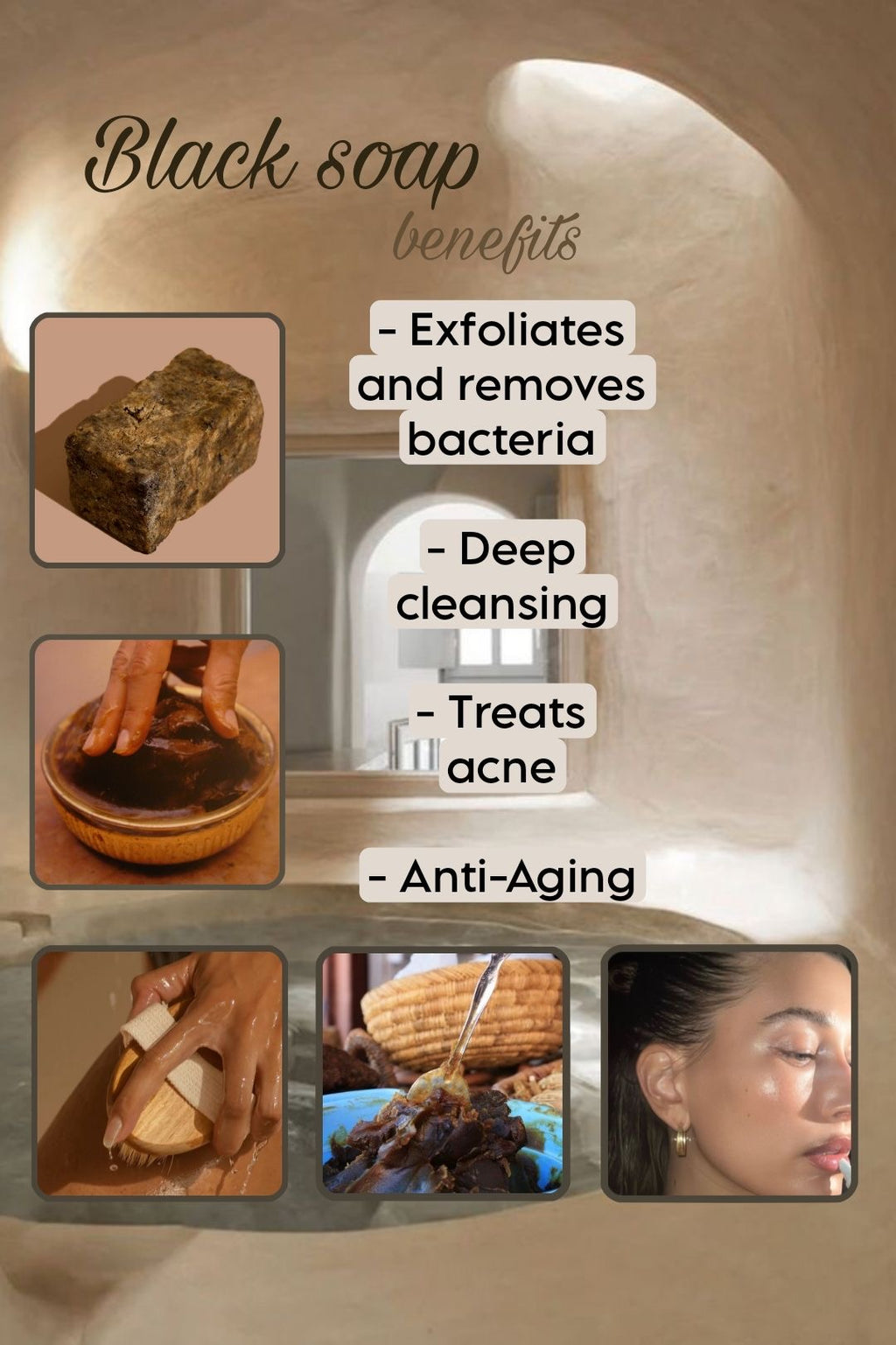 100% Raw African Black Soap