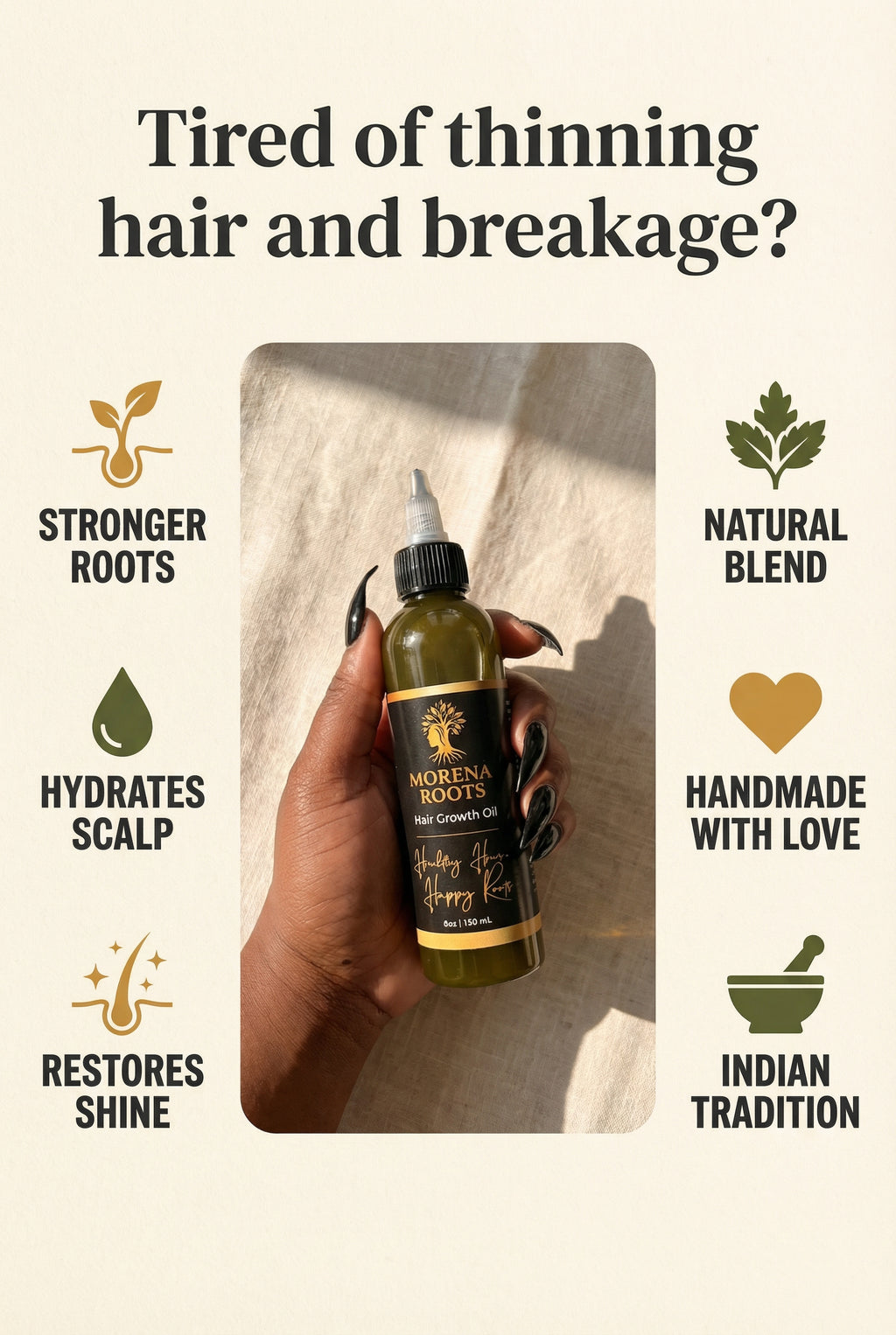 Indian Hair Growth Oil  ( 4oz )