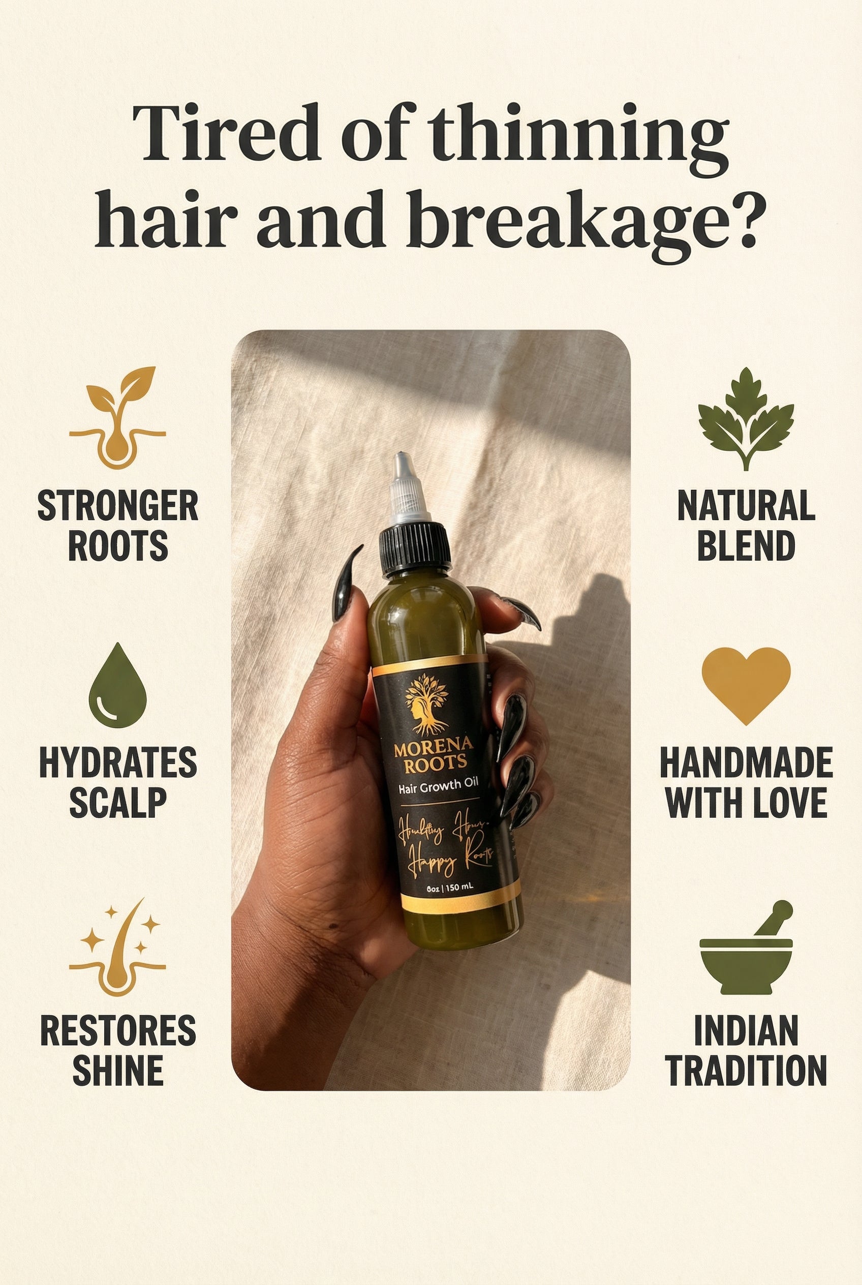 Indian Hair Growth Oil  ( 4oz )
